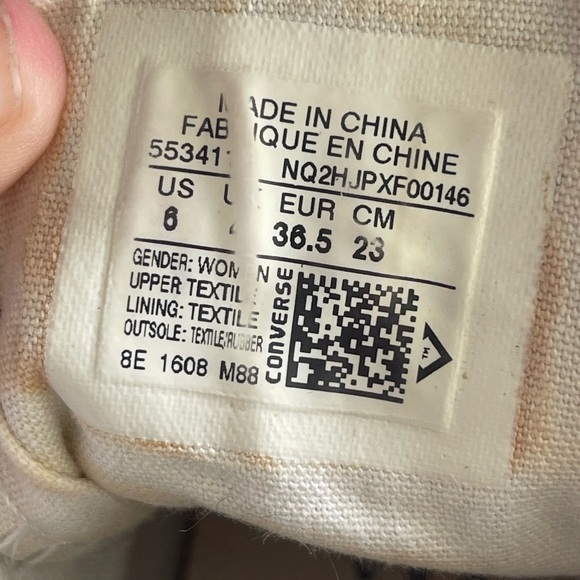 Converse high top silver gray tweed knit sneakers - Picture 8 of 12